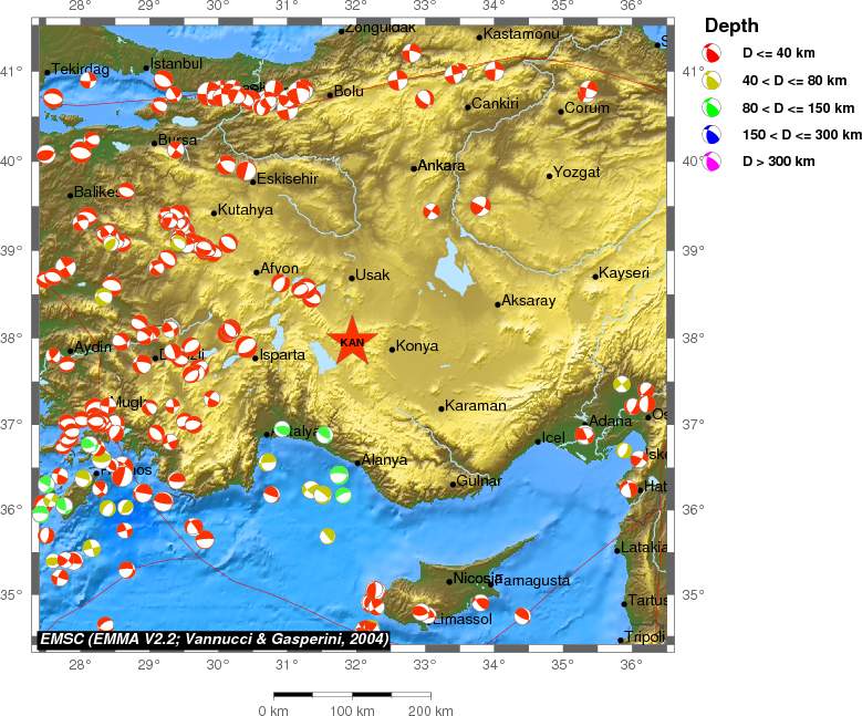 Regional moment Tensor