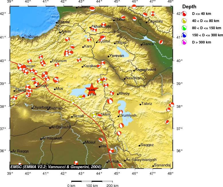 Regional moment Tensor