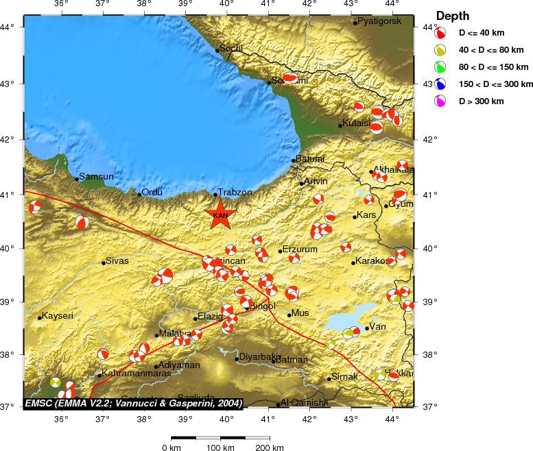 Regional moment Tensor
