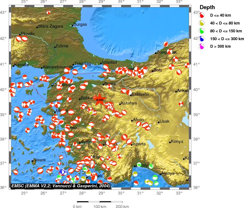 Regional moment Tensor