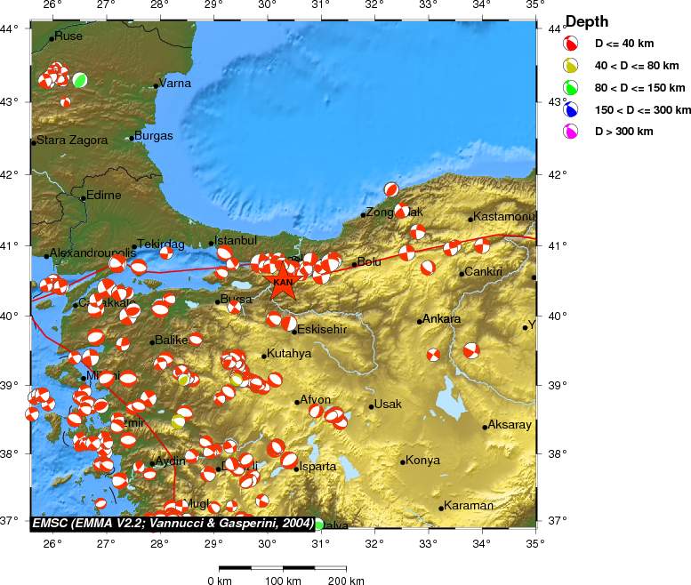 Regional moment Tensor