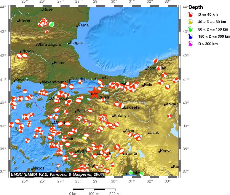 Regional moment Tensor