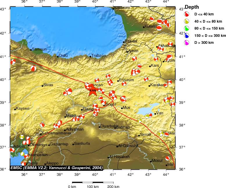 Regional moment Tensor