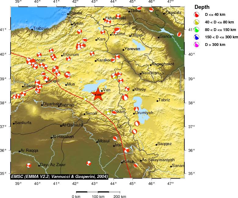 Regional moment Tensor