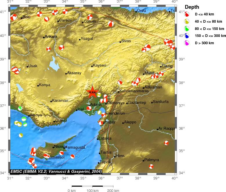 Regional moment Tensor