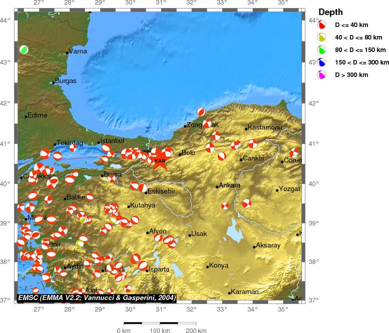 Regional moment Tensor