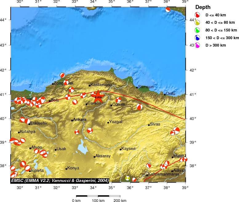 Regional moment Tensor