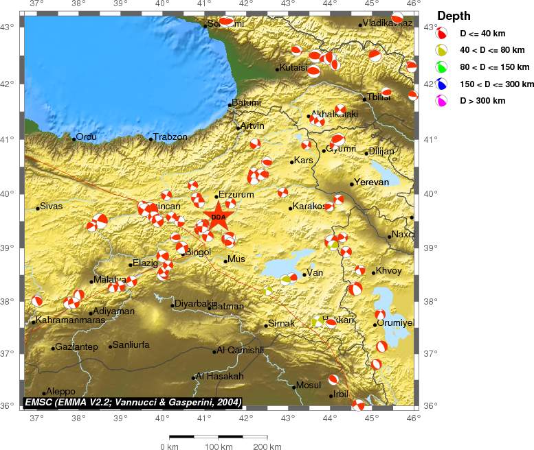 Regional moment Tensor