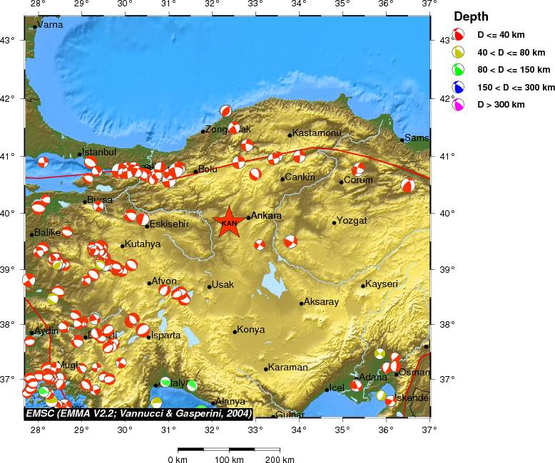 Regional moment Tensor