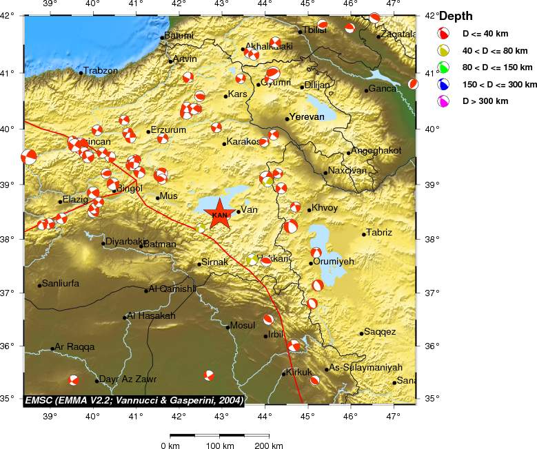Regional moment Tensor