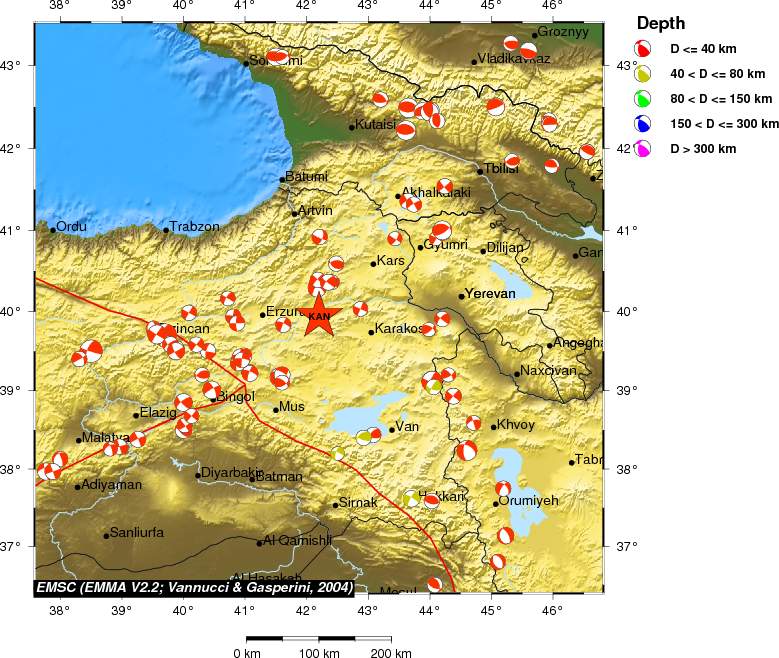 Regional moment Tensor
