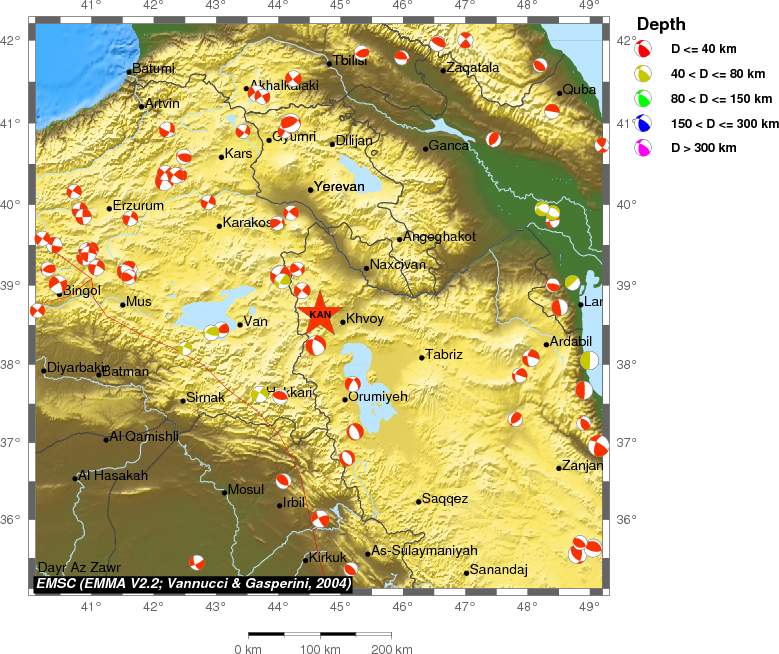 Regional moment Tensor