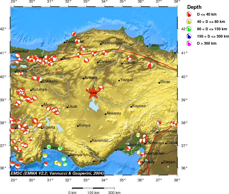 Regional moment Tensor