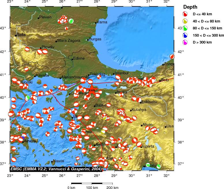 Regional moment Tensor