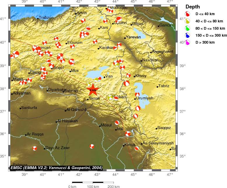 Regional moment Tensor
