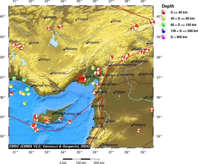 Regional moment Tensor