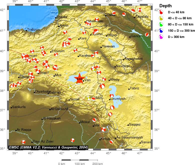 Regional moment Tensor
