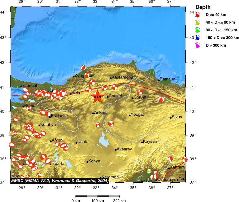 Regional moment Tensor