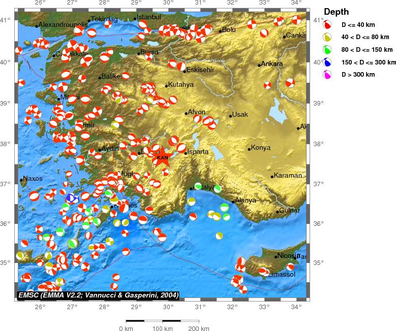 Regional moment Tensor