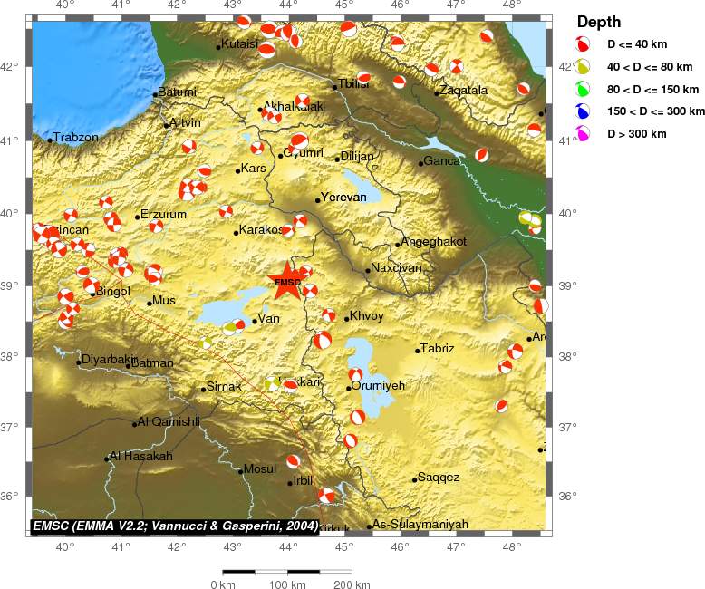 Regional moment Tensor