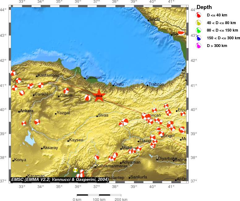 Regional moment Tensor