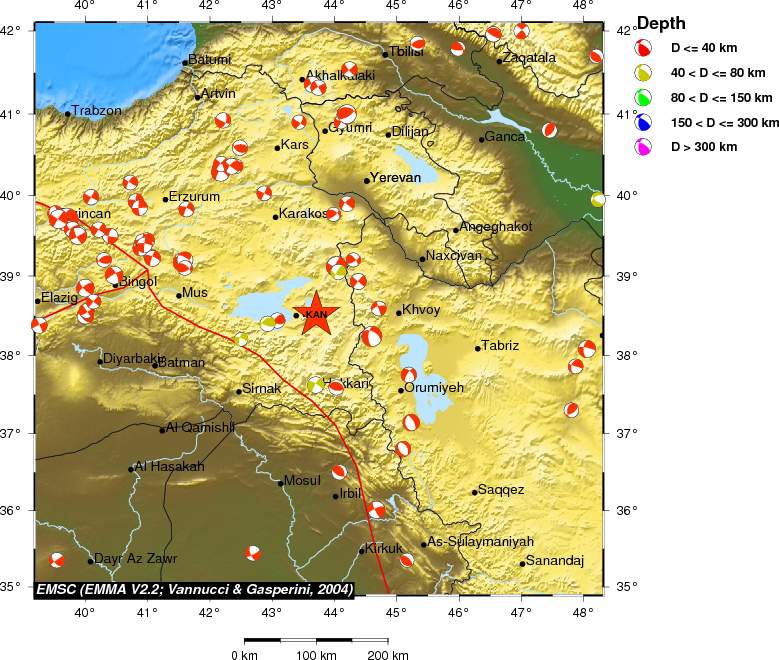 Regional moment Tensor