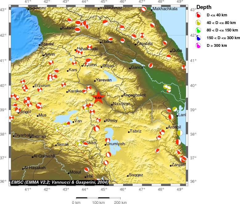 Regional moment Tensor