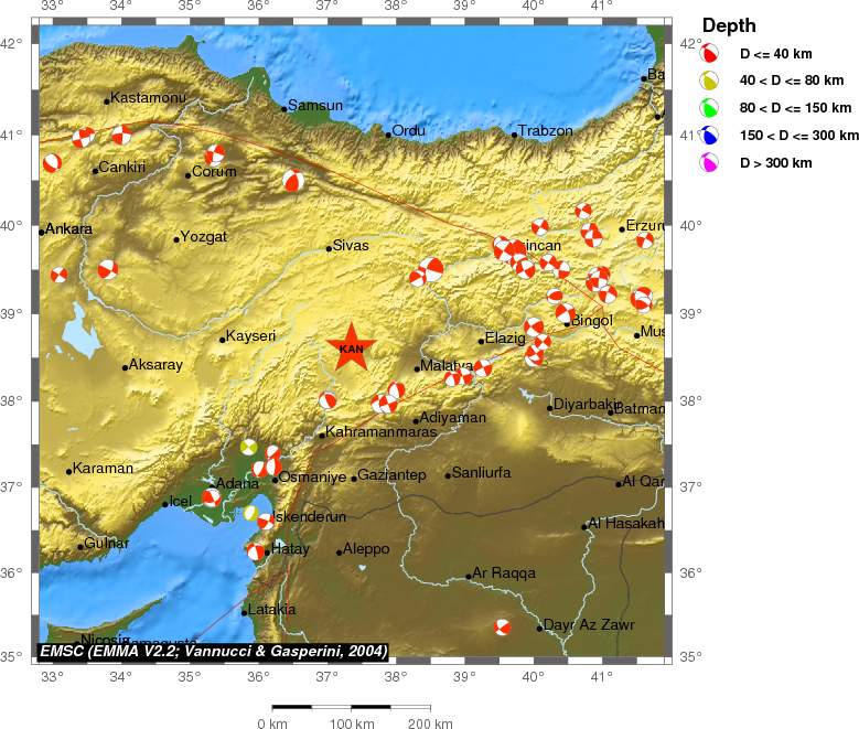 Regional moment Tensor