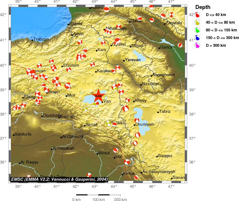 Regional moment Tensor