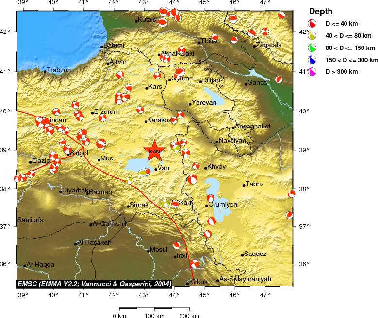 Regional moment Tensor