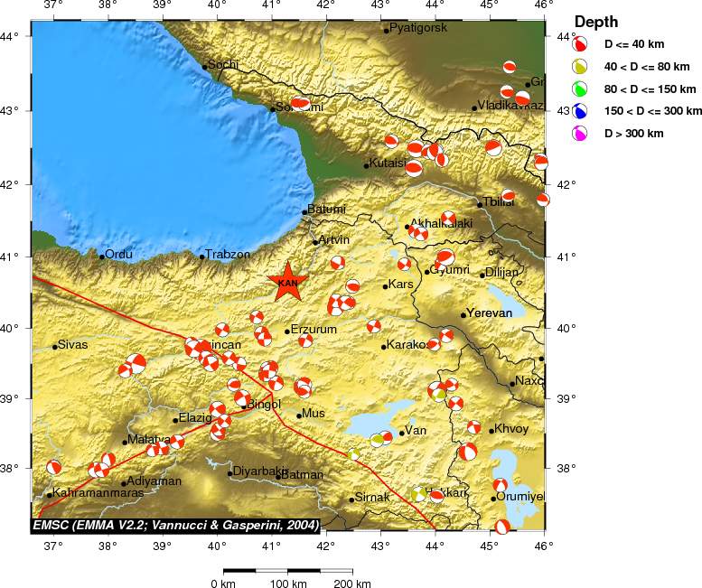 Regional moment Tensor