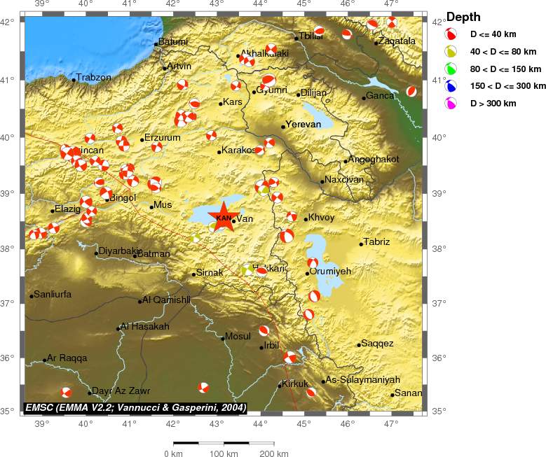 Regional moment Tensor