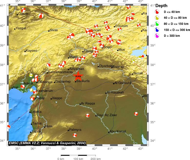 Regional moment Tensor