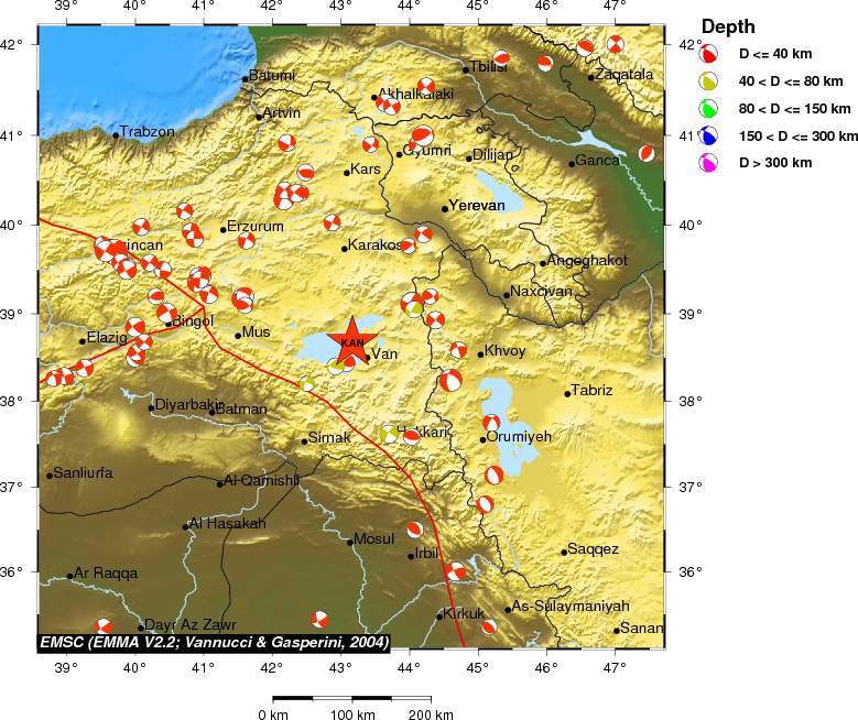 Regional moment Tensor