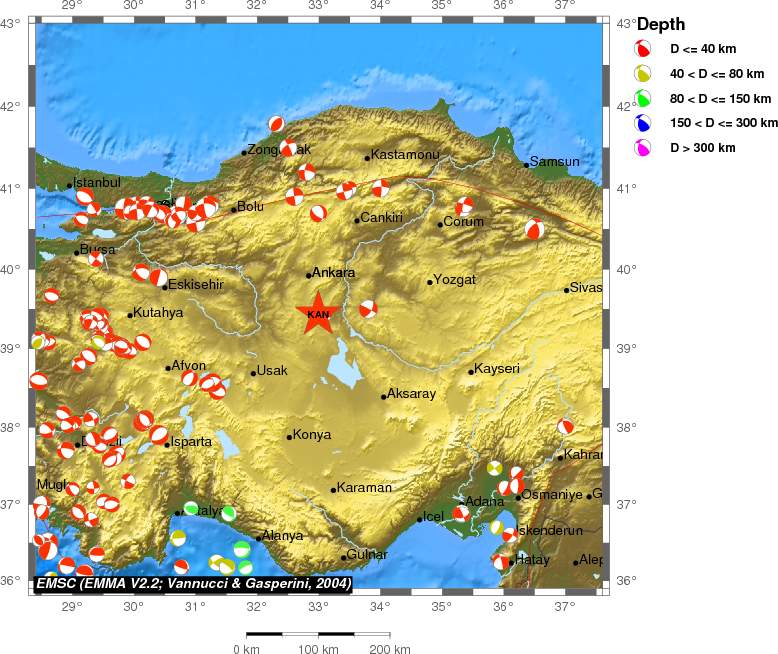 Regional moment Tensor
