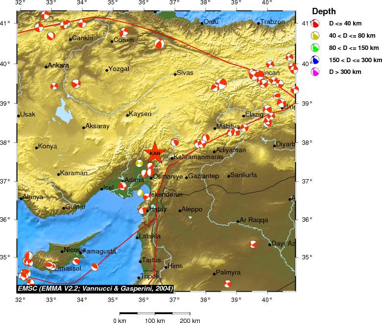 Regional moment Tensor