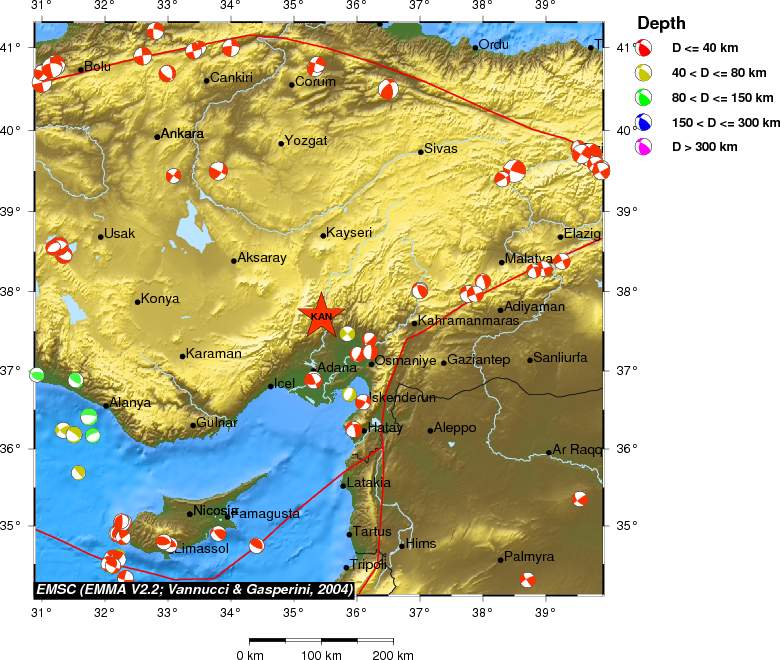 Regional moment Tensor