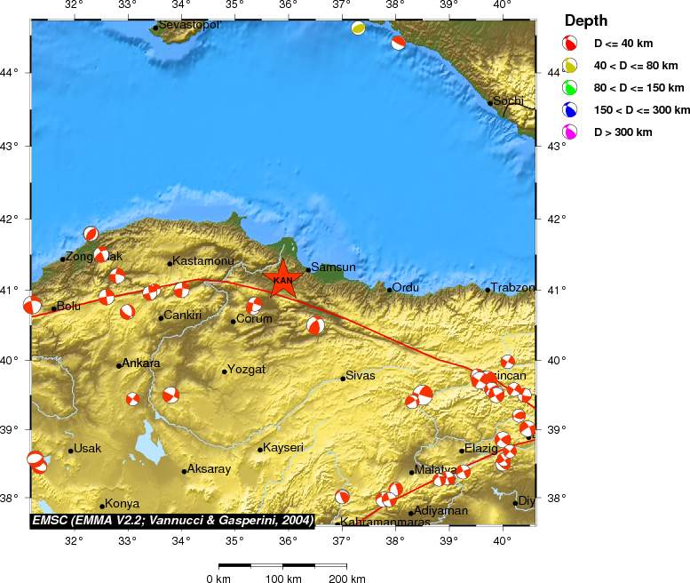 Regional moment Tensor