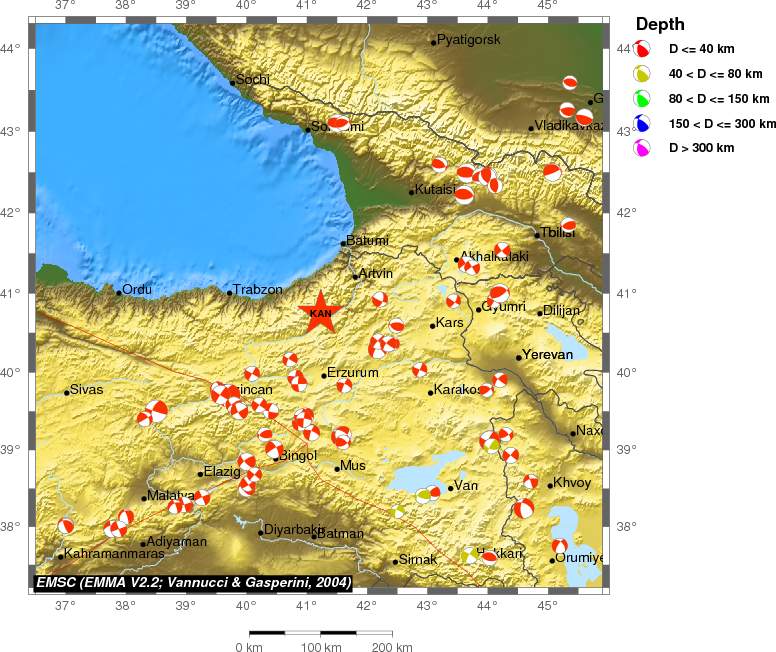 Regional moment Tensor