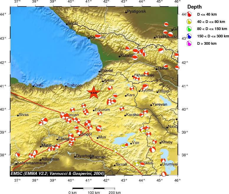 Regional moment Tensor