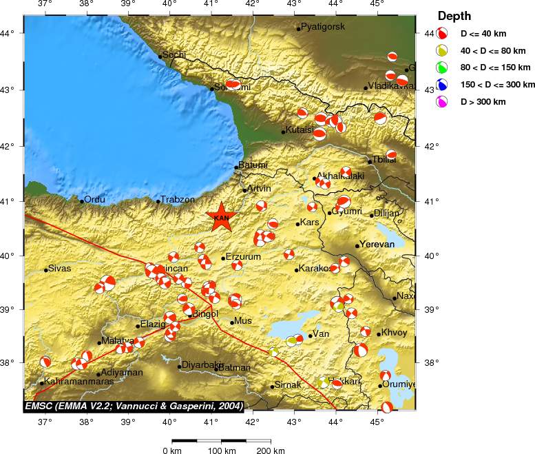 Regional moment Tensor