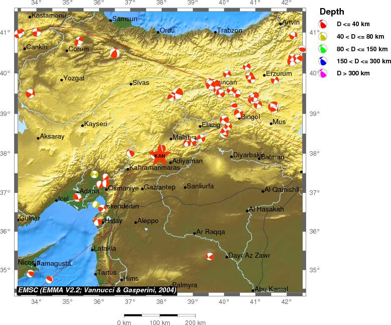 Regional moment Tensor