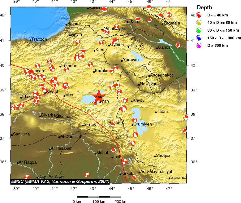 Regional moment Tensor
