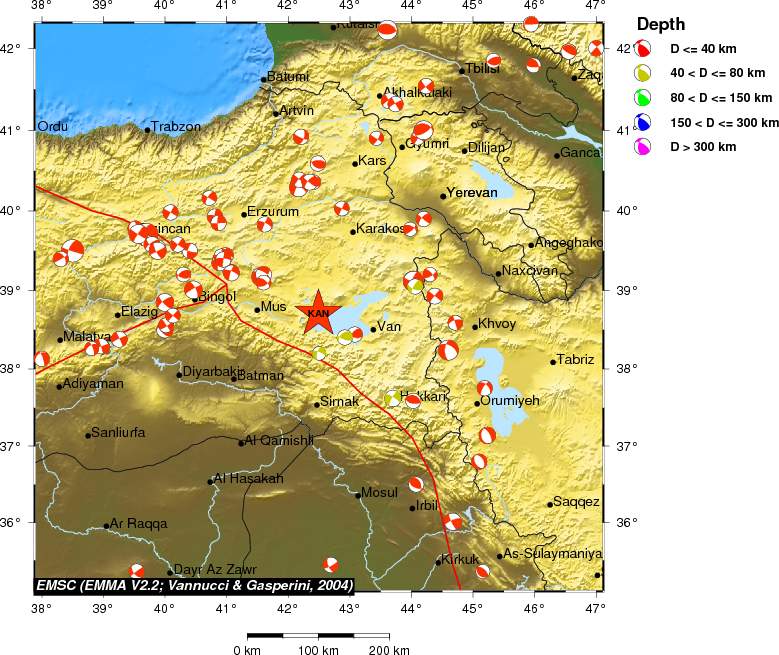 Regional moment Tensor