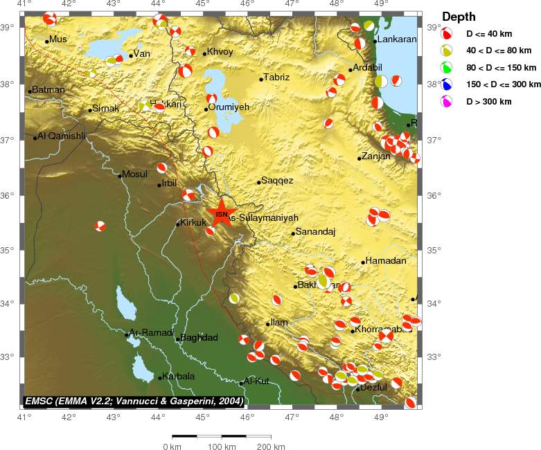 Regional moment Tensor
