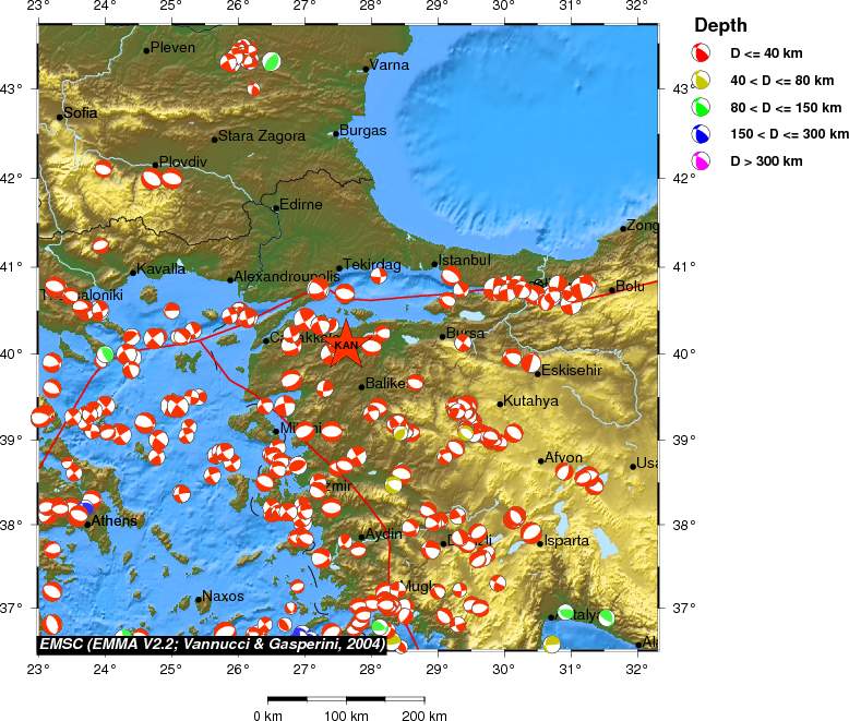 Regional moment Tensor