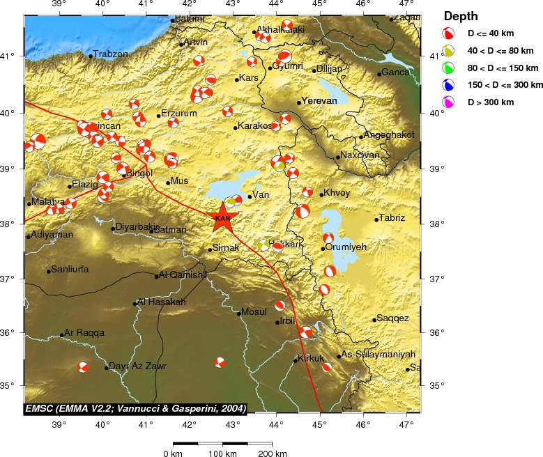 Regional moment Tensor