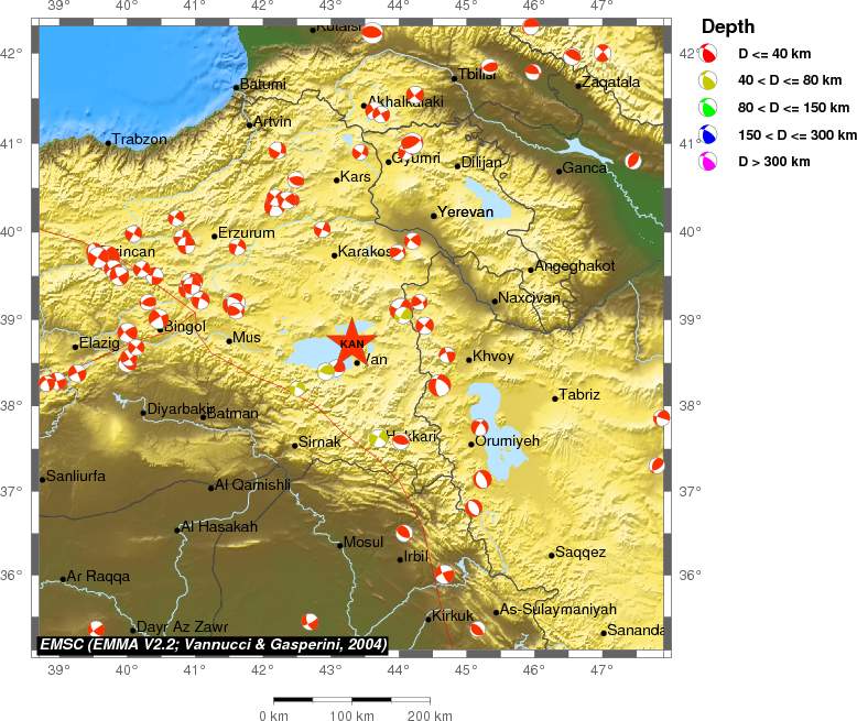 Regional moment Tensor