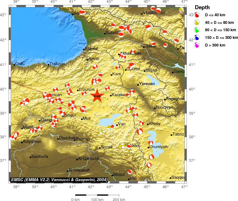 Regional moment Tensor