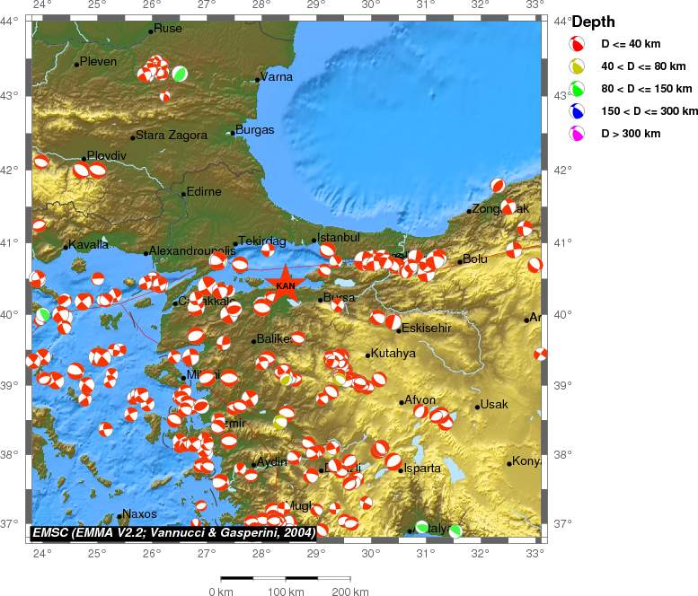 Regional moment Tensor